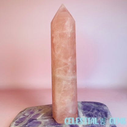 Rose Quartz Large Tower