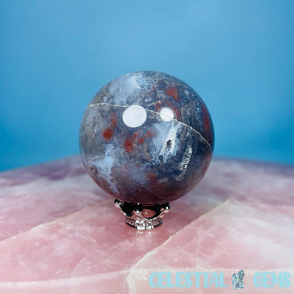 Red Moss Agate Small Sphere