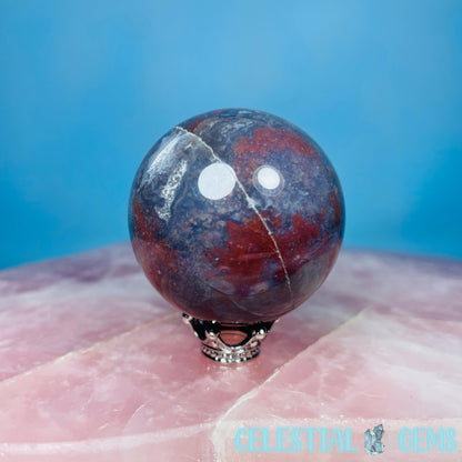 Red Moss Agate Small Sphere