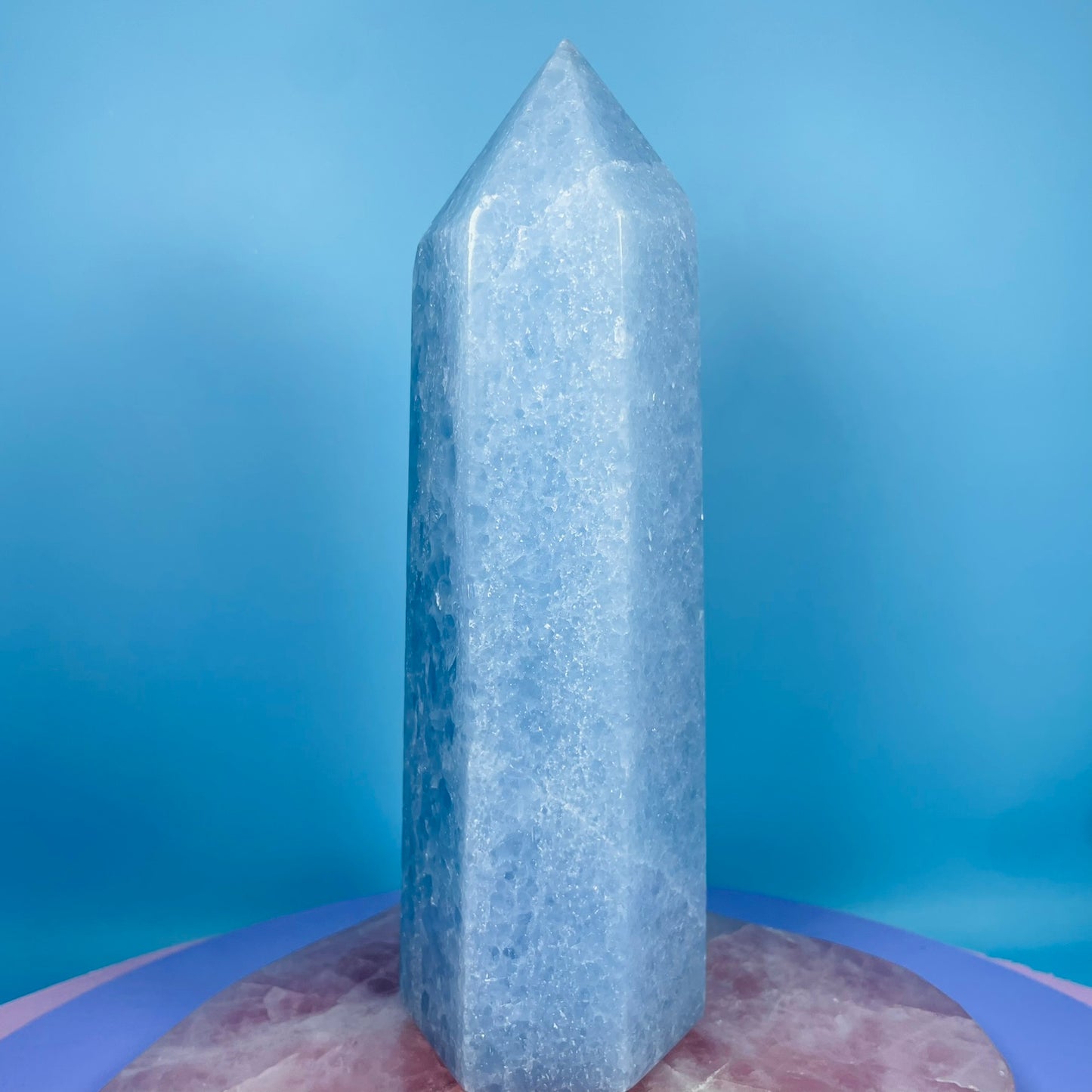 Blue Calcite Large Tower