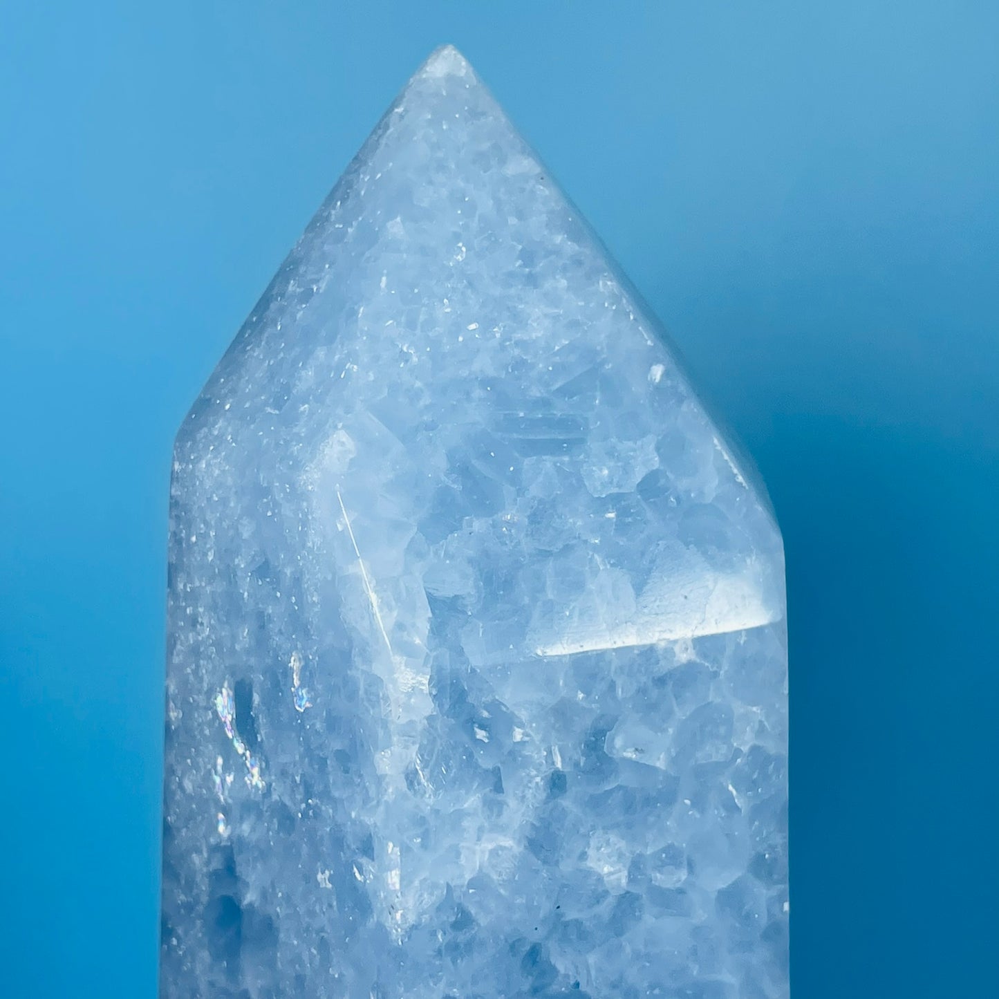 Blue Calcite Large Tower
