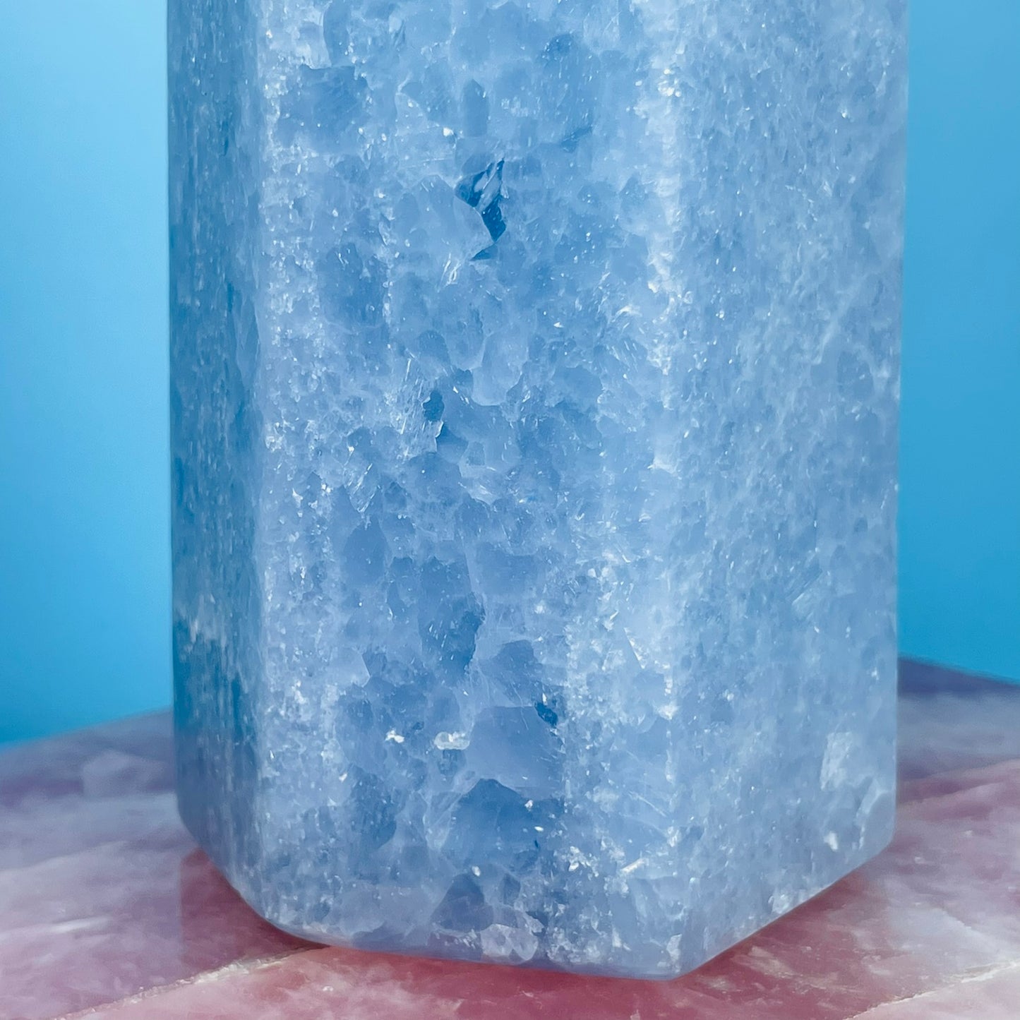 Blue Calcite Large Tower