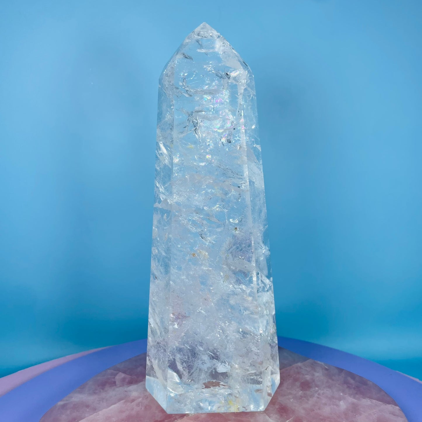 High Grade Clear Quartz Large Tower