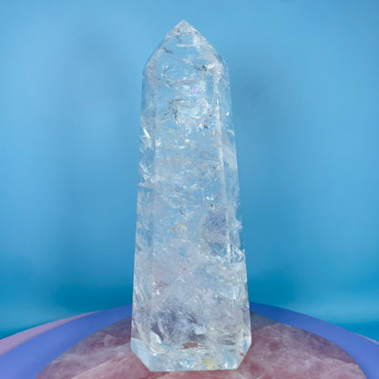 High Grade Clear Quartz Large Tower