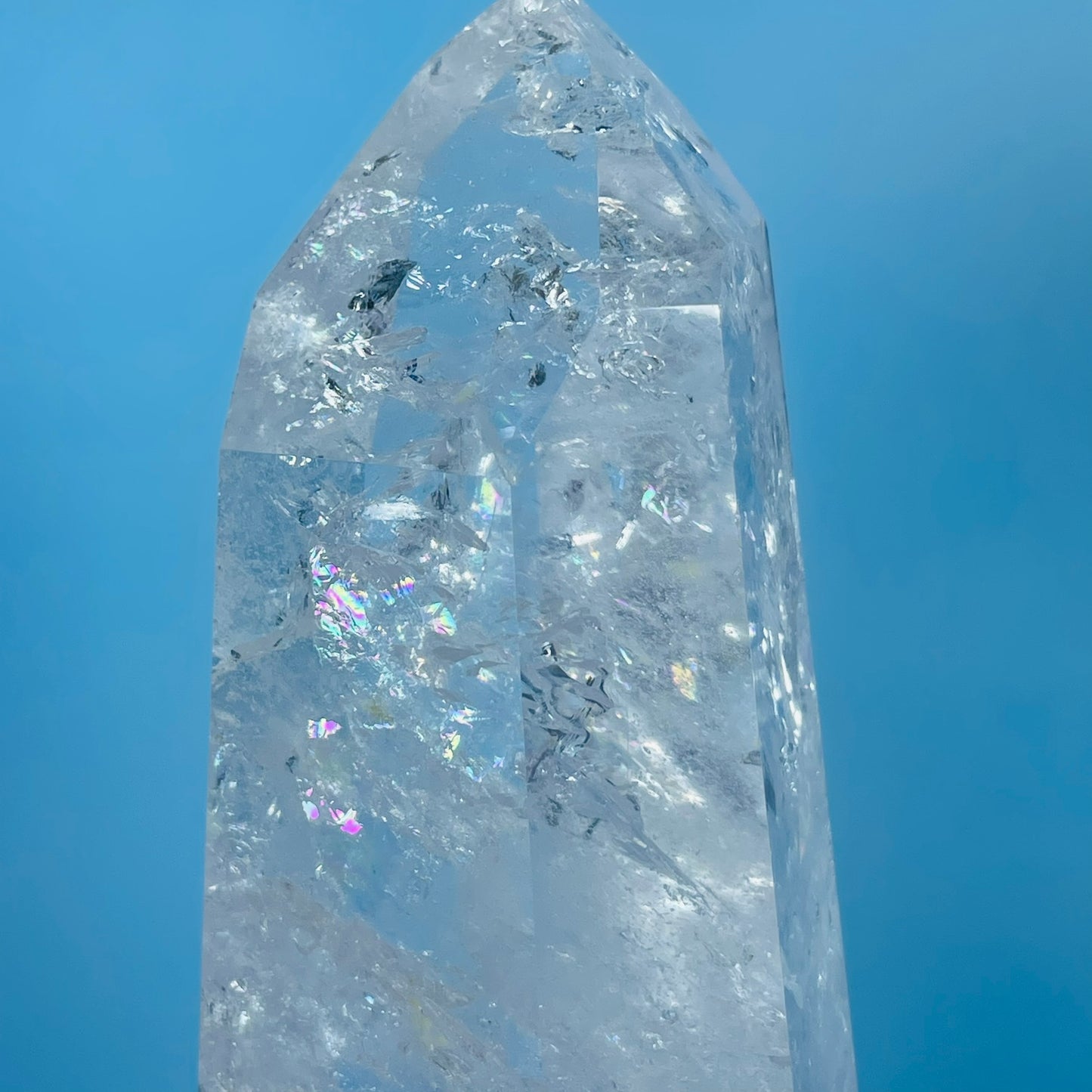 High Grade Clear Quartz Large Tower