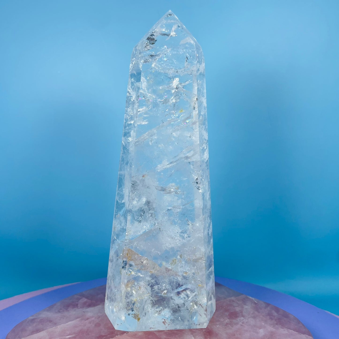 High Grade Clear Quartz Large Tower