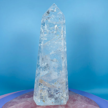 High Grade Clear Quartz Large Tower