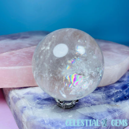 Clear Quartz with Rainbows Small Sphere