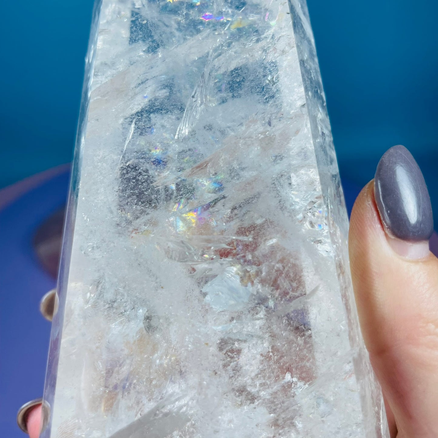 High Grade Clear Quartz Large Tower