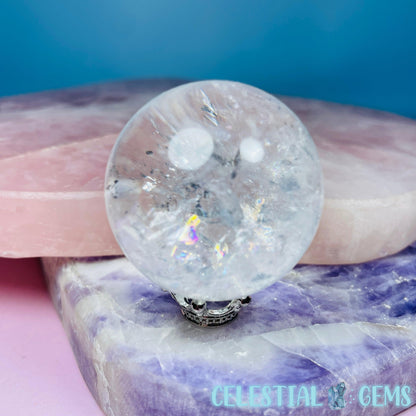 Clear Quartz with Rainbows Small Sphere