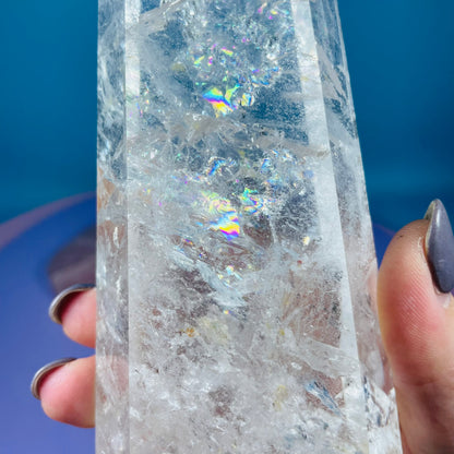 High Grade Clear Quartz Large Tower