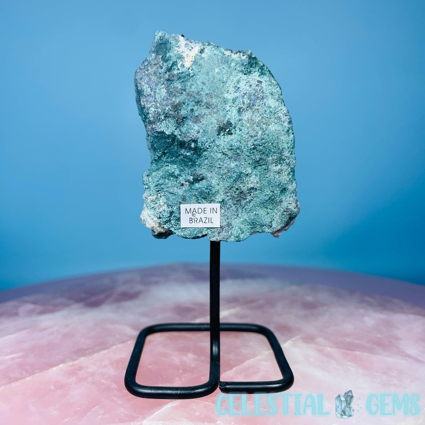 Aura Amethyst 'Lollipop' Small Cluster on Stand