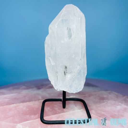 Clear Quartz Point on 'Lollipop' Stand