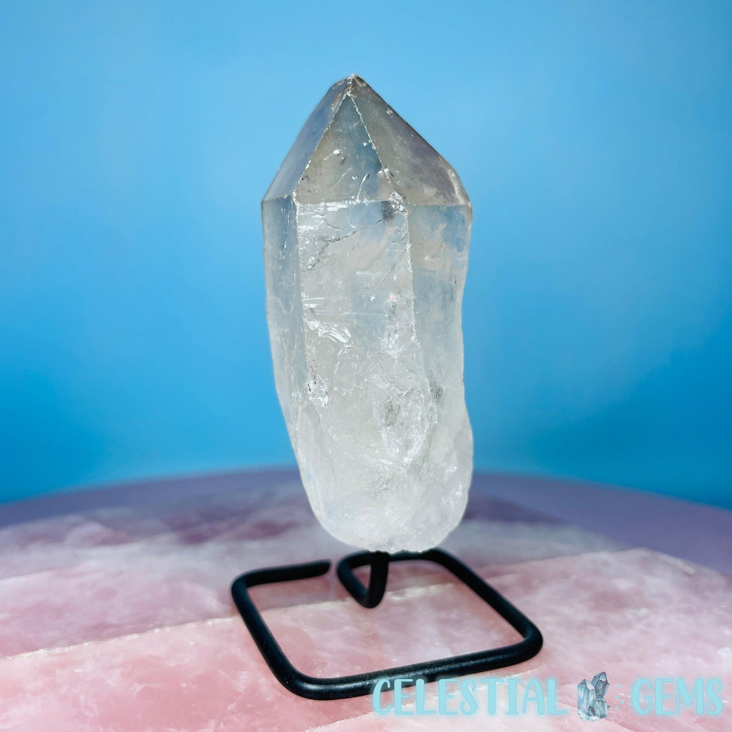 Smoky Quartz Point on 'Lollipop' Stand