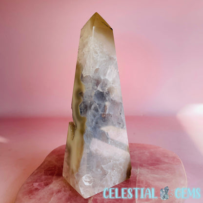 Druzy Agate Obelisk Medium Tower E