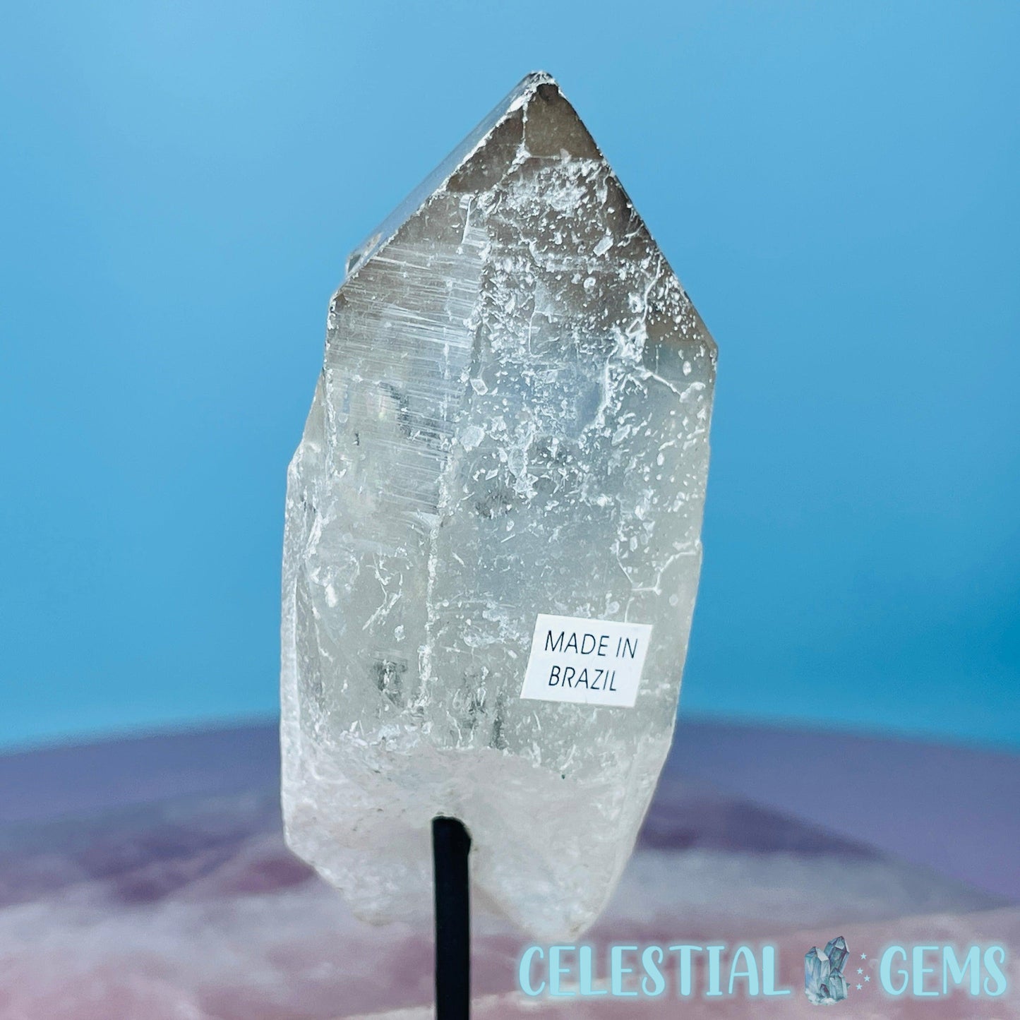 Smoky Quartz Point on 'Lollipop' Stand