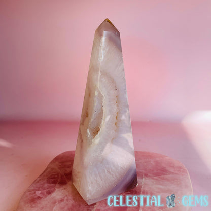 Druzy Agate Obelisk Medium Tower D