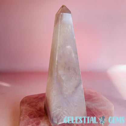 Druzy Agate Obelisk Medium Tower D