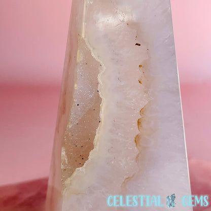 Druzy Agate Obelisk Medium Tower D