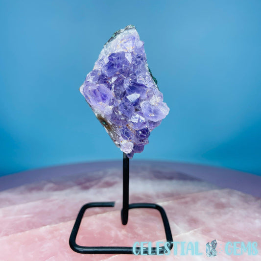 Amethyst 'Lollipop' Small Cluster on Stand