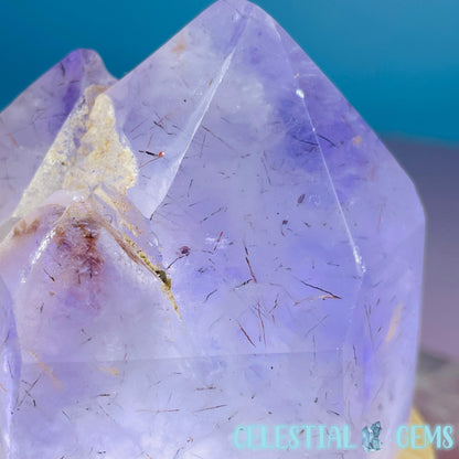 Amethyst with Hematite Polished Cluster Tower