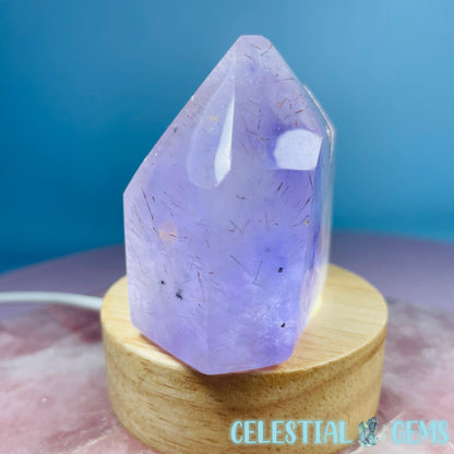 Amethyst with Hematite Polished Cluster Tower