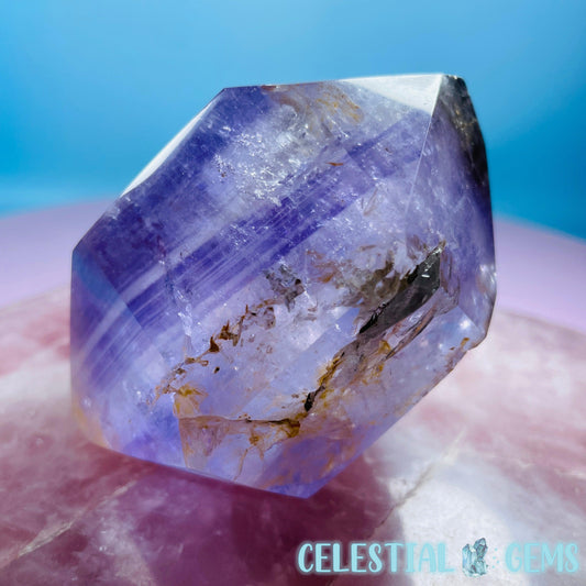 Smoky Phantom Amethyst Double Terminated Chunky Point