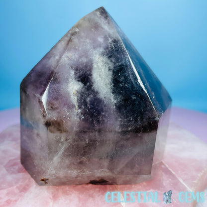 Dark Smoky Amethyst Large Chunky Tower