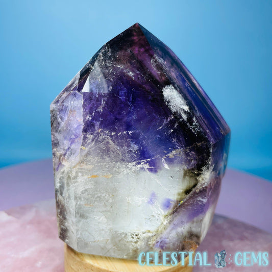 High Grade Phantom Smoky Amethyst Chunky Tower