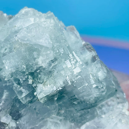 Blue/Green Cubic Fluorite Medium Cluster Specimen