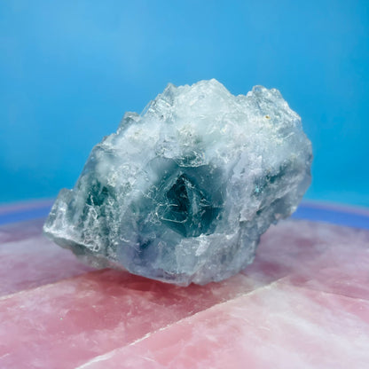 Blue/Green Cubic Fluorite Medium Cluster Specimen