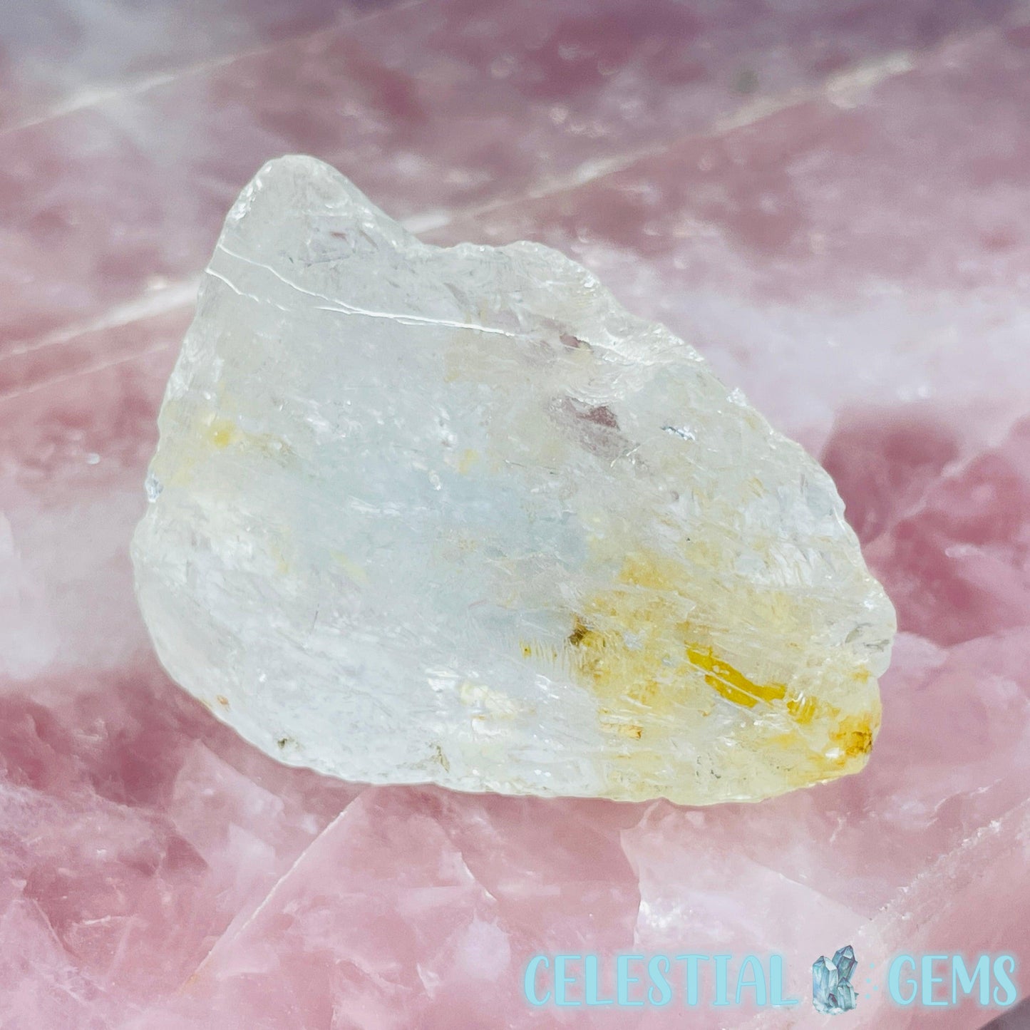 White Topaz Natural Raw Crystal Specimen