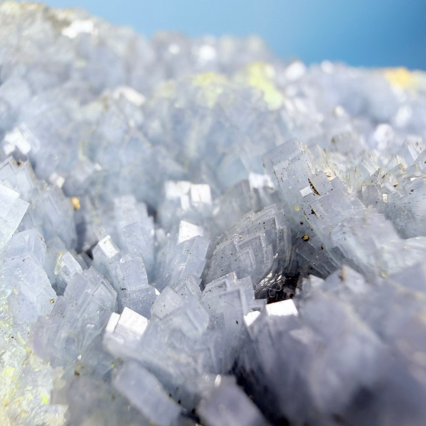 Rare Blue Barite Large Cluster Specimen, Romania