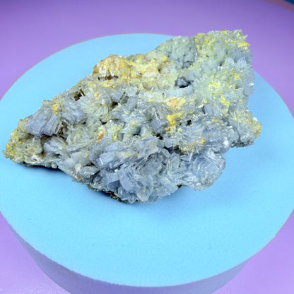 Rare Blue Barite Small Cluster Specimen, Romania