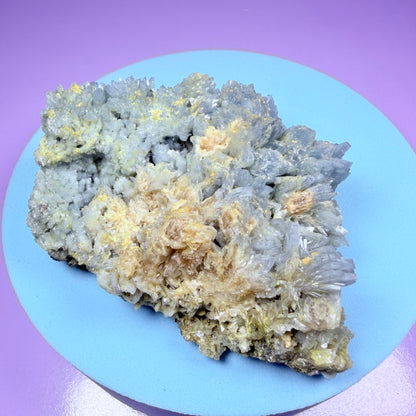 Rare Blue Barite Small Cluster Specimen, Romania