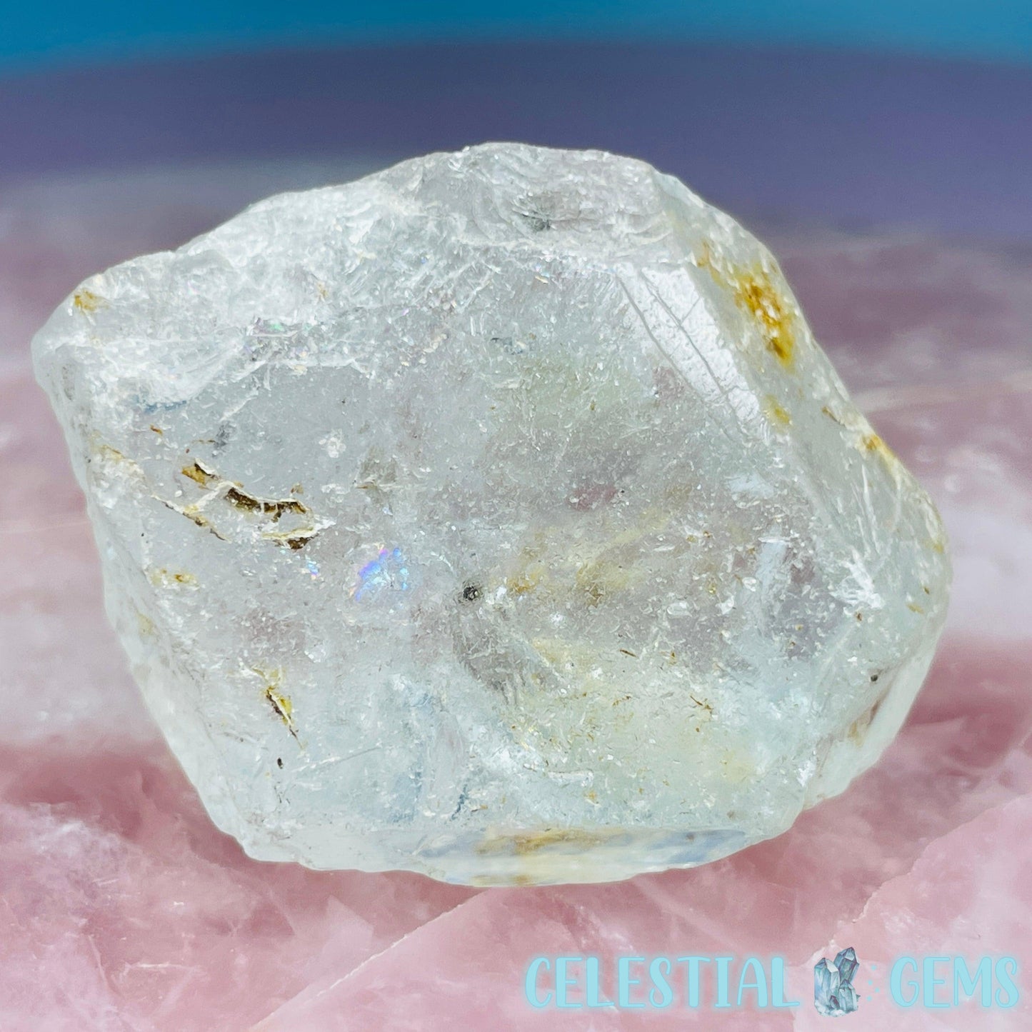 White Topaz Natural Raw Crystal Specimen
