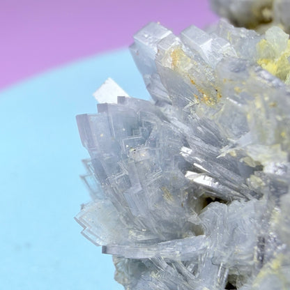 Rare Blue Barite Small Cluster Specimen, Romania