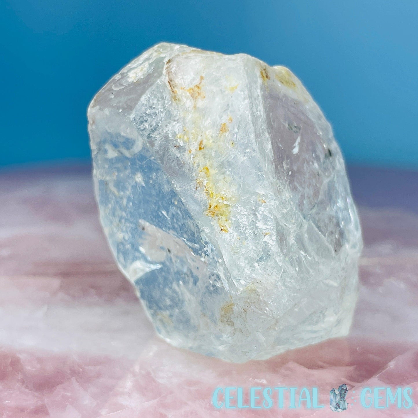 White Topaz Natural Raw Crystal Specimen