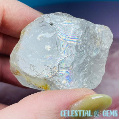 White Topaz Natural Raw Crystal Specimen