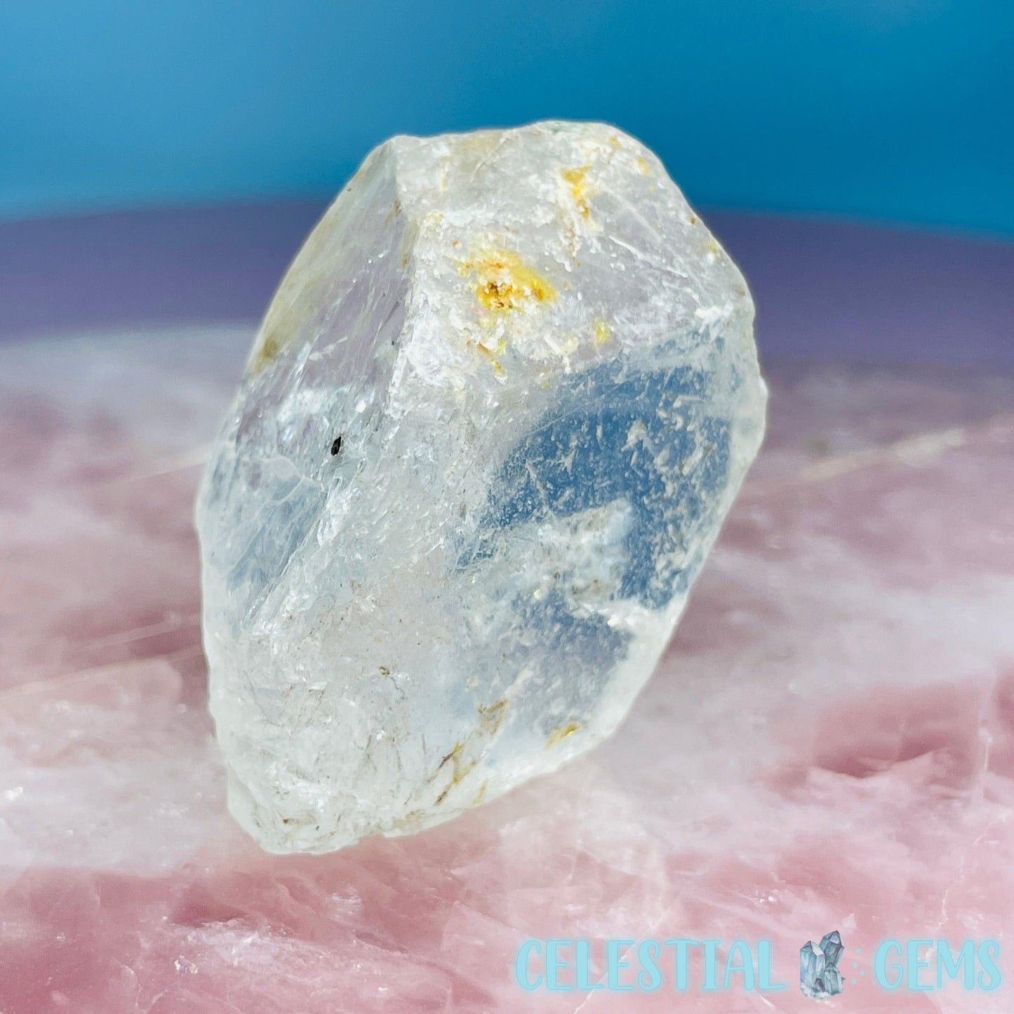 White Topaz Natural Raw Crystal Specimen