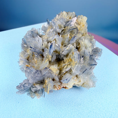 Rare Blue Barite Small Cluster Specimen, Romania