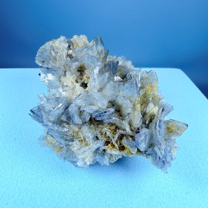 Rare Blue Barite Small Cluster Specimen, Romania