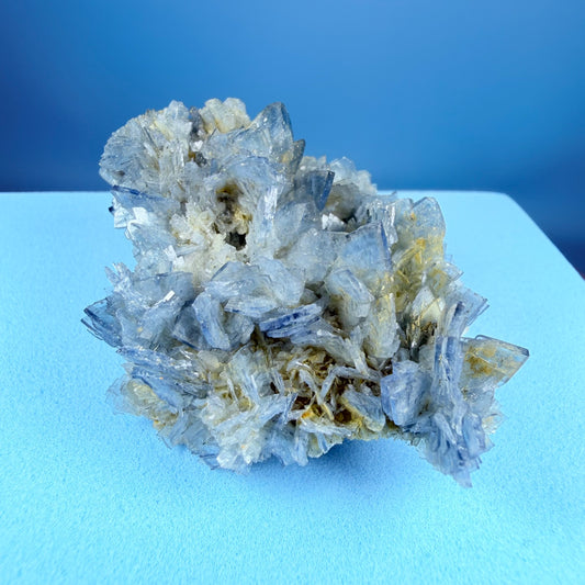 Rare Blue Barite Small Cluster Specimen, Romania