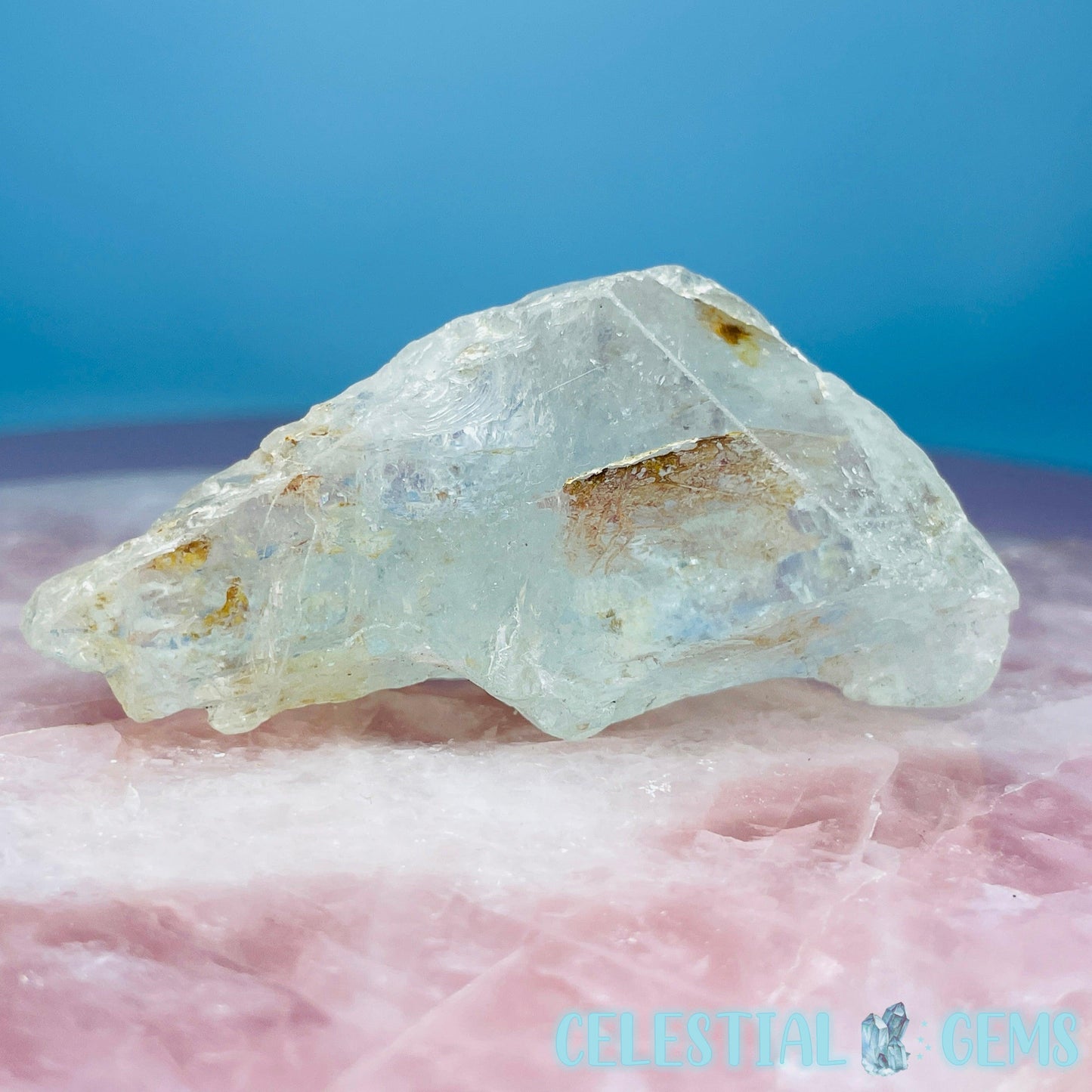 White Topaz Natural Raw Crystal Specimen