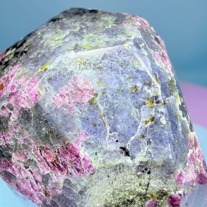 Rhodolite Garnet Medium Faceted Freeform with Iolite