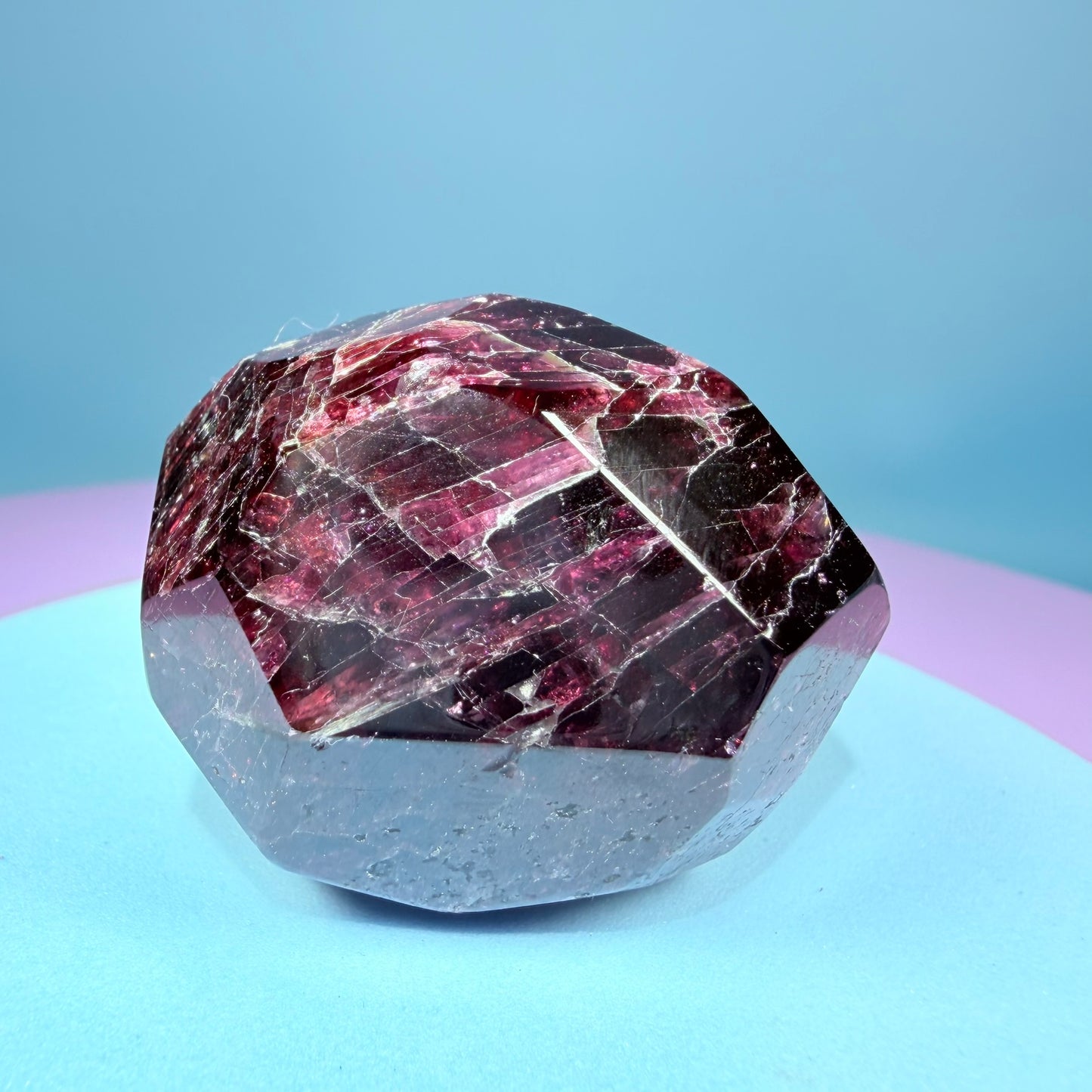 Rhodolite Garnet Small Faceted Freeform