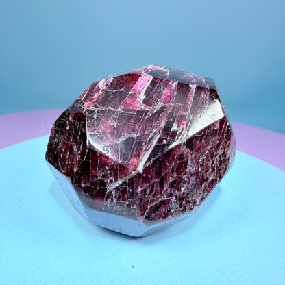 Rhodolite Garnet Small Faceted Freeform