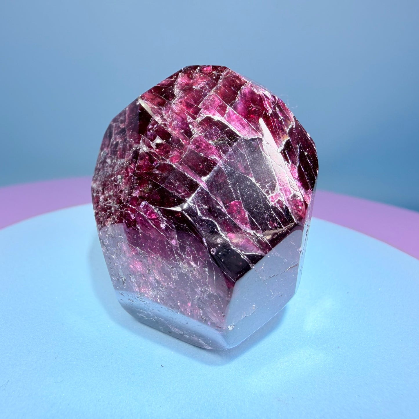 Rhodolite Garnet Small Faceted Freeform
