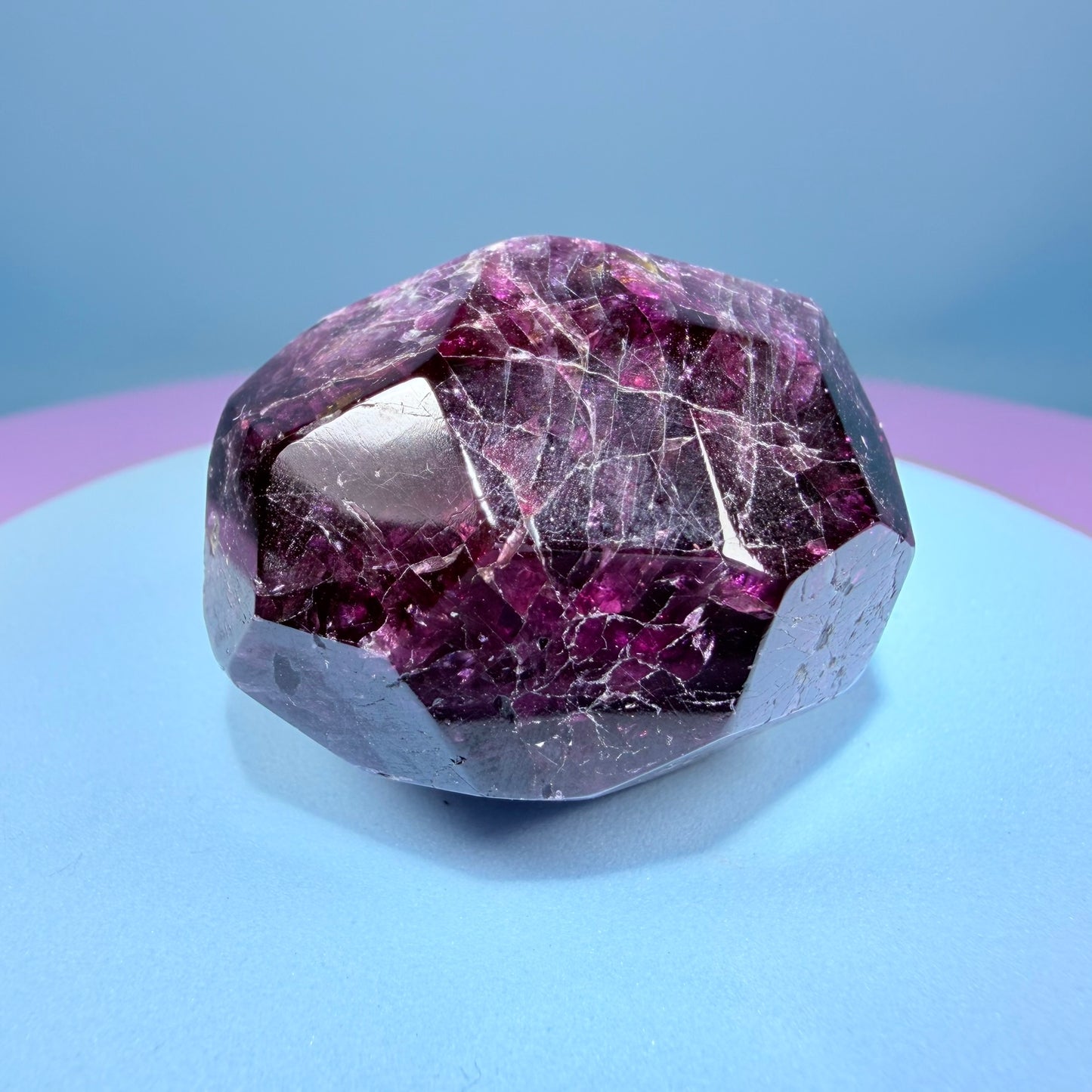 Rhodolite Garnet Small Faceted Freeform
