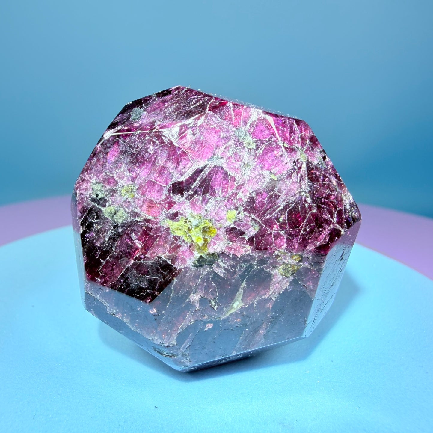 Rhodolite Garnet Small Faceted Freeform